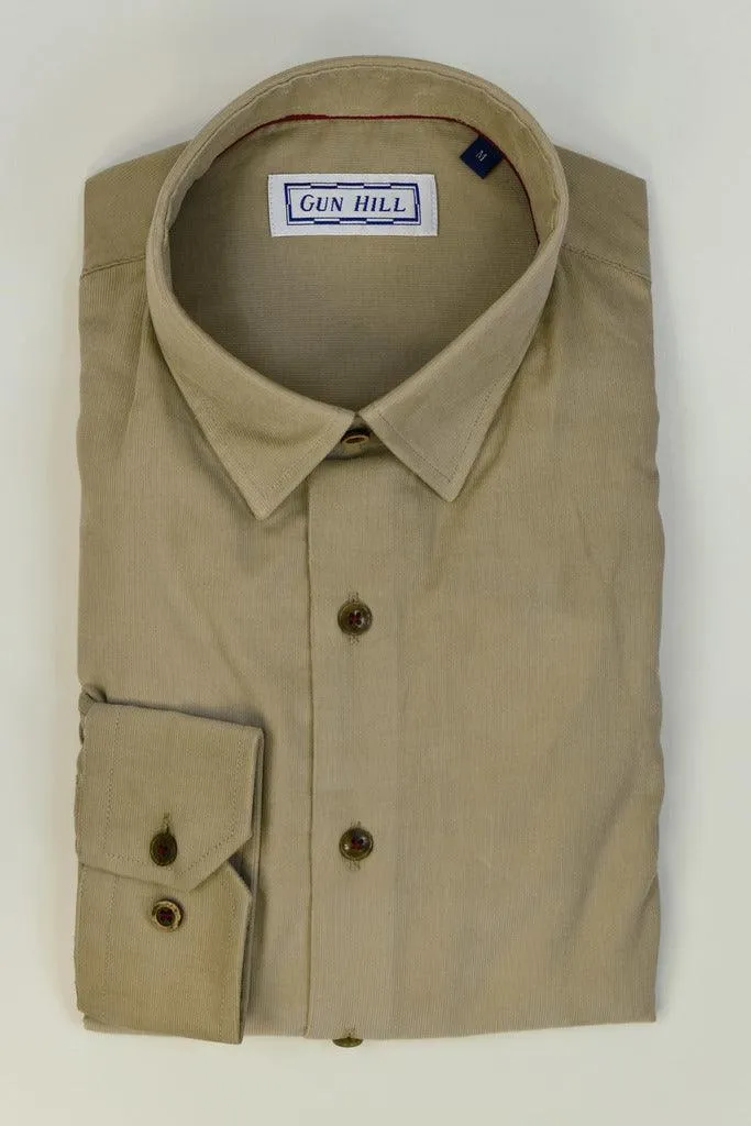 Gun Hill Mens Elba Cord Shirt - Honey