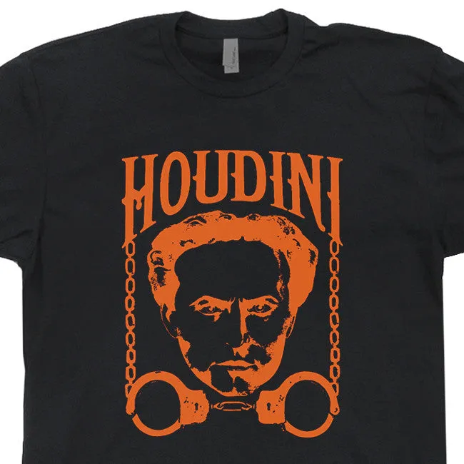 Harry Houdini T Shirt Vintage Harry Houdini T Shirt