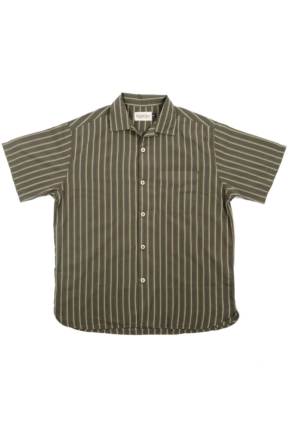 HAWAIIAN SS Olive Stripe
