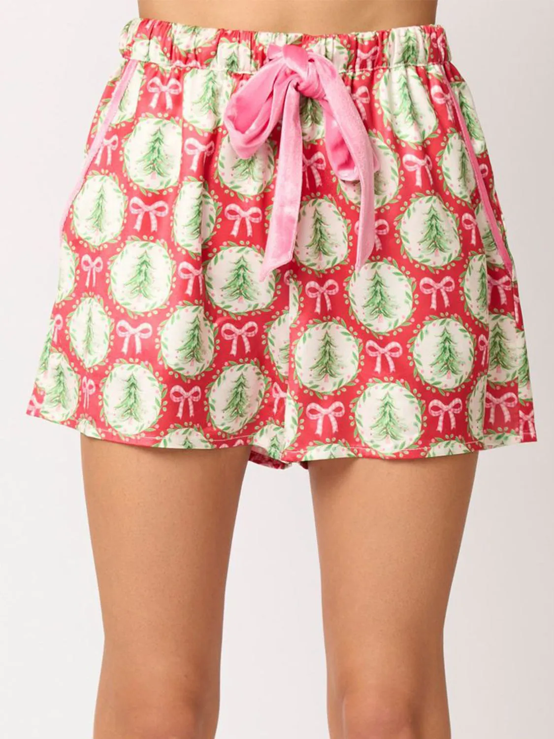 Hazel Blues® |  Tied Printed Collared Neck Long Sleeve Top and Shorts Set