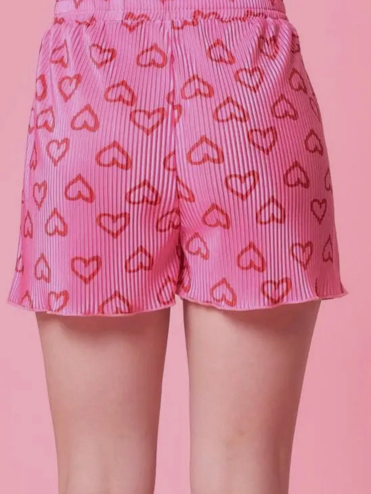 Heart to Heart Shorts: Pink Mix