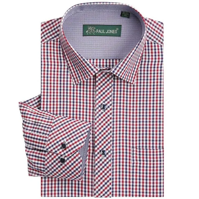 High quality Men's classic plaid shirt