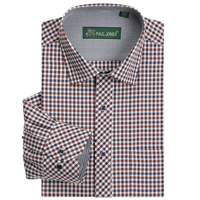 High quality Men's classic plaid shirt