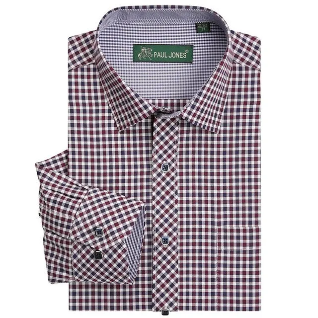 High quality Men's classic plaid shirt