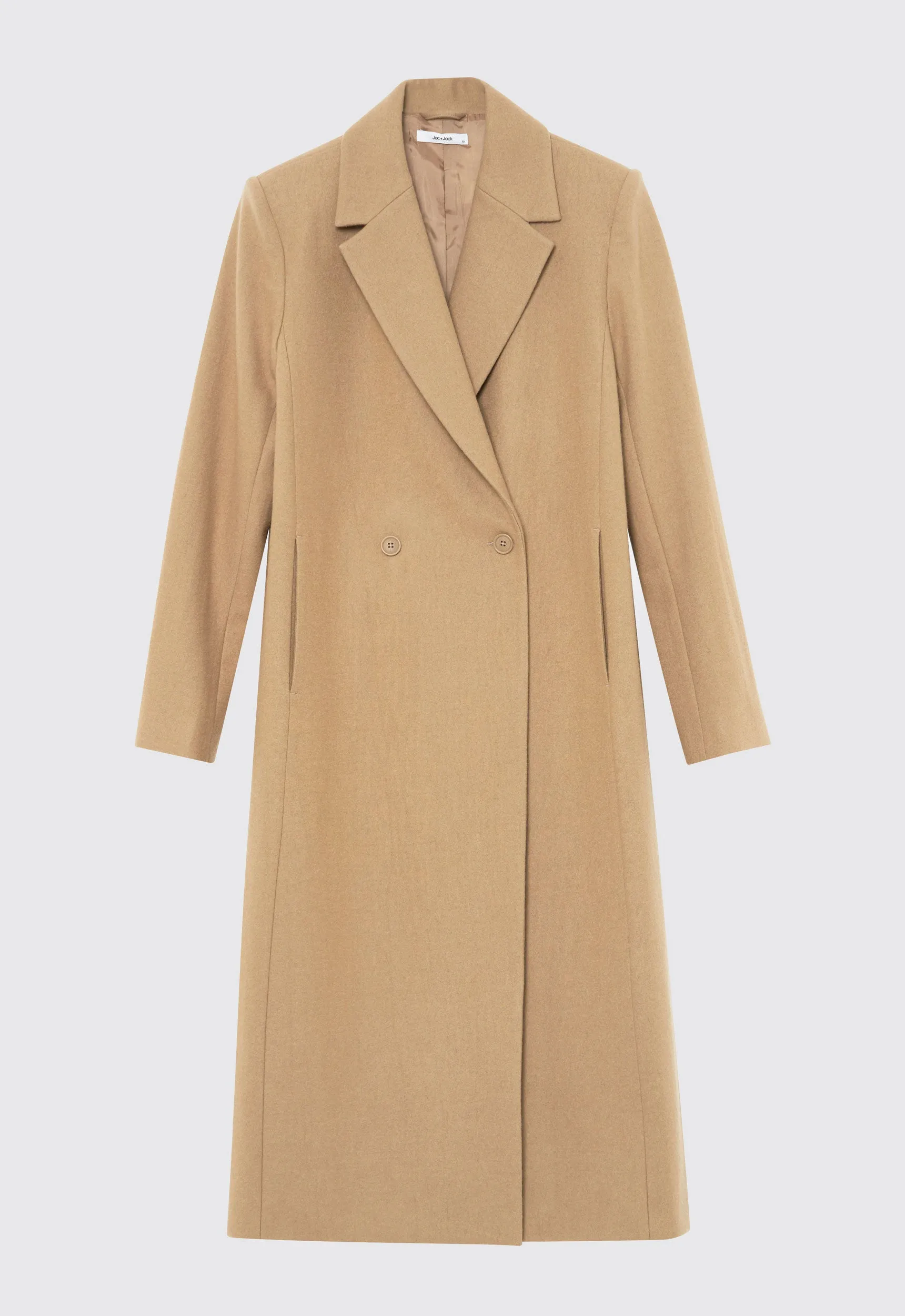 Howell Merino Wool Coat - Camel Neutral