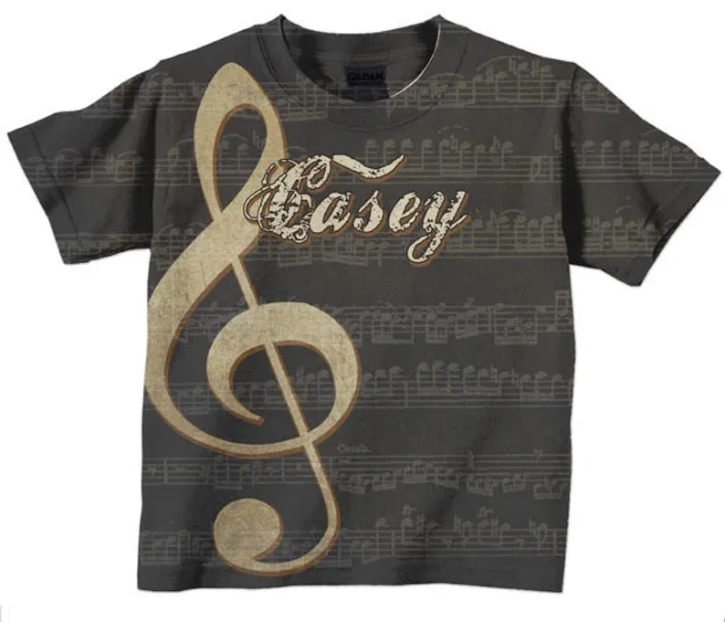 HPSP Shirt, Custom Birthday Shirt, Boys Guitar T-Shirt, Personalized Rock and Roll Clothing