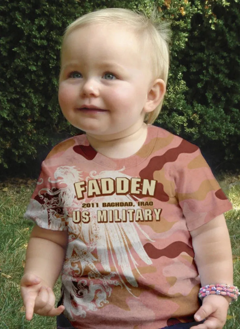 HPSP Shirt, Custom Birthday Shirt, Girls Military T-shirt, Personalized Shirt Army, Navy, Airforce, Marines - Custom Text.