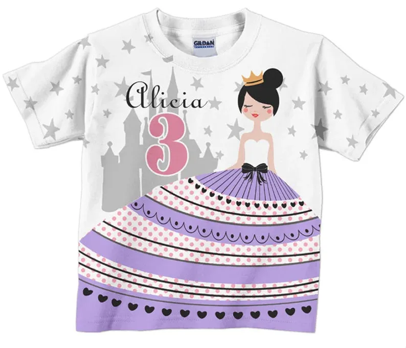 HPSP Shirt, Custom Birthday Shirt, Girls Superhero birthday Shirt, Personalized Girls Superhero T-Shirts, Kids Birthday Shirts,  Family Girls Fairy Shirts, Girls Fairy 3D Shirt.