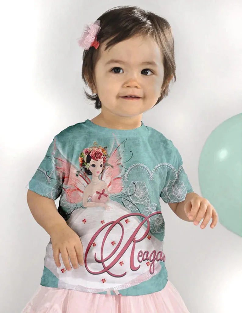HPSP Shirt, Custom Birthday Shirt, Girls Superhero birthday Shirt, Personalized Girls Superhero T-Shirts, Kids Birthday Shirts,  Family Girls Fairy Shirts, Girls Fairy 3D Shirt.