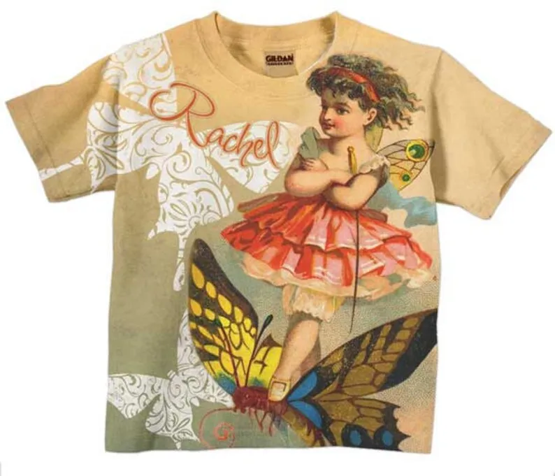 HPSP Shirt, Custom Birthday Shirt, Girls Superhero birthday Shirt, Personalized Girls Superhero T-Shirts, Kids Birthday Shirts,  Family Girls Fairy Shirts, Girls Fairy 3D Shirt.