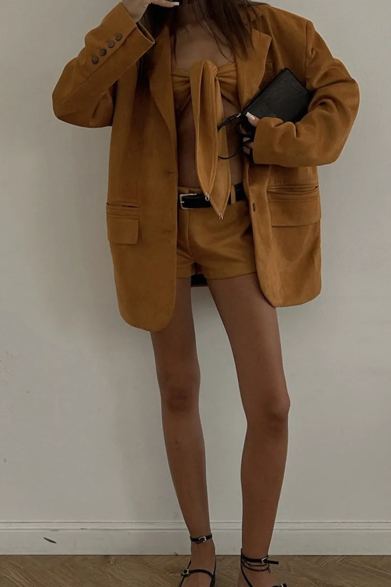 HUT1141 Bold in Bronze Blazer Set