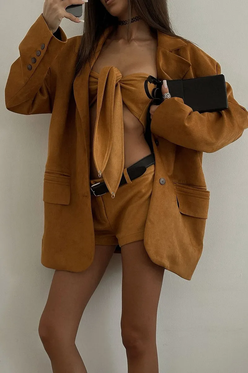 HUT1141 Bold in Bronze Blazer Set