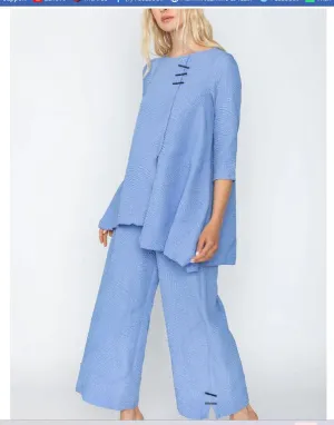 IC Collection 5718T 1PC 3/4 Length Sleeves Over Size Tunic Asymmetrical  Layered Tunic