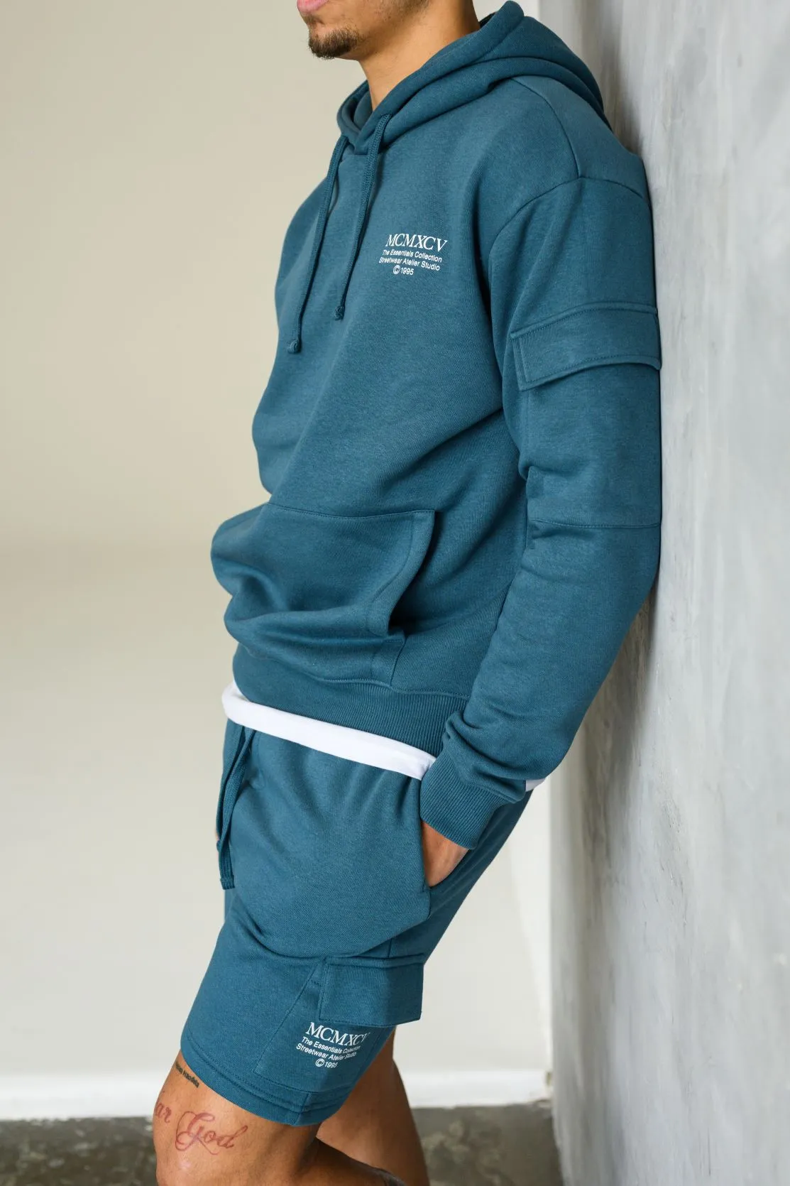 INTEGER HOODIE - TEAL
