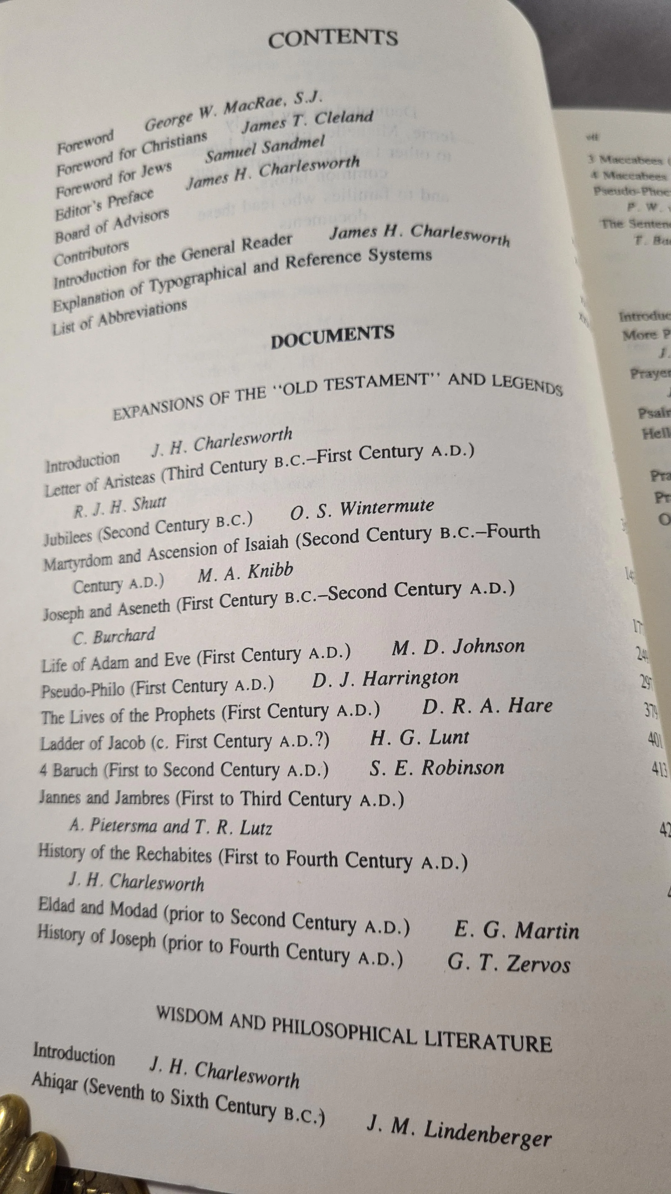 James H Charlesworth - The Old Testament Pseudepigrapha Volume 1 & 2, Darton, 1983