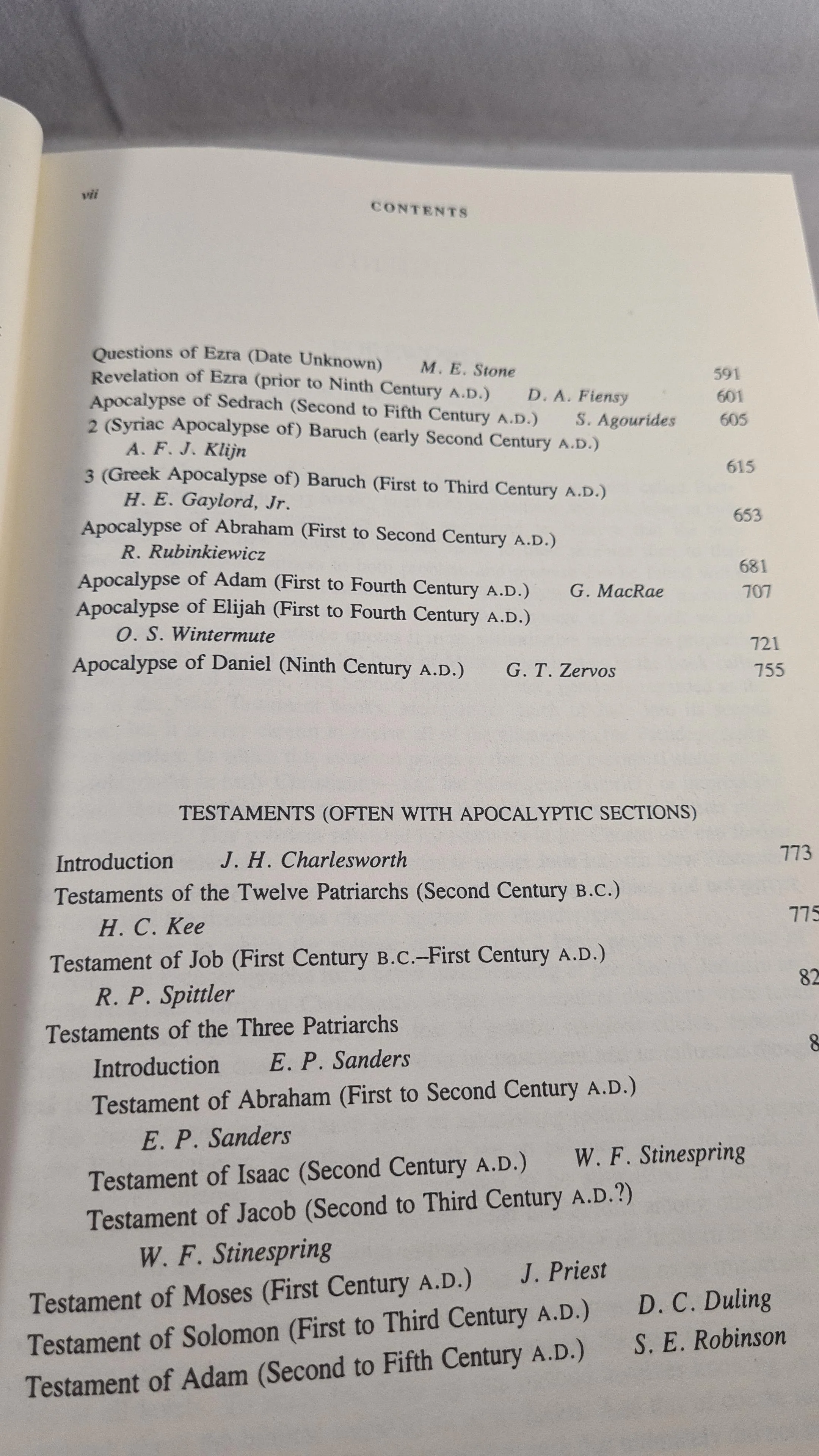 James H Charlesworth - The Old Testament Pseudepigrapha Volume 1 & 2, Darton, 1983