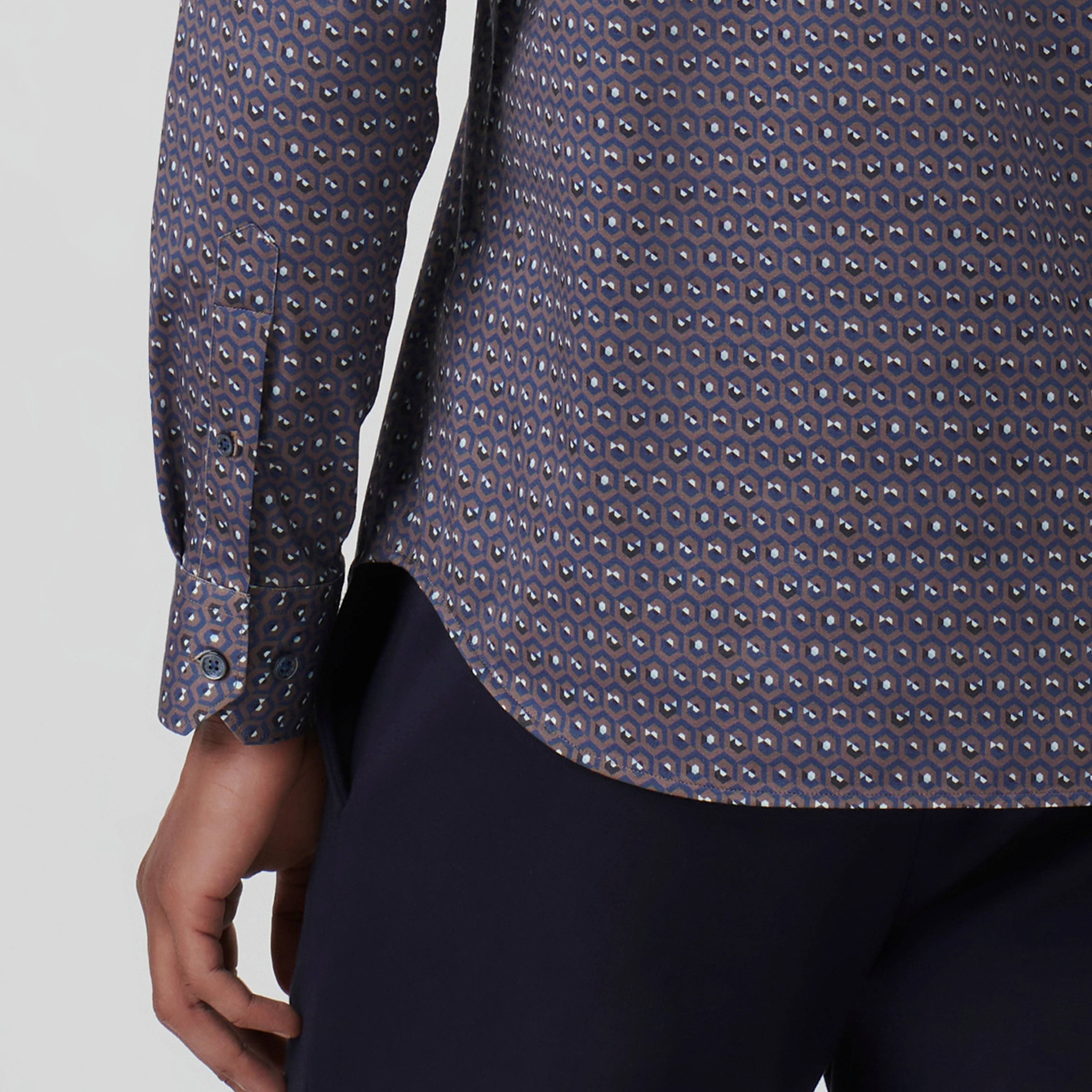 James Honeycomb Check OoohCotton Shirt
