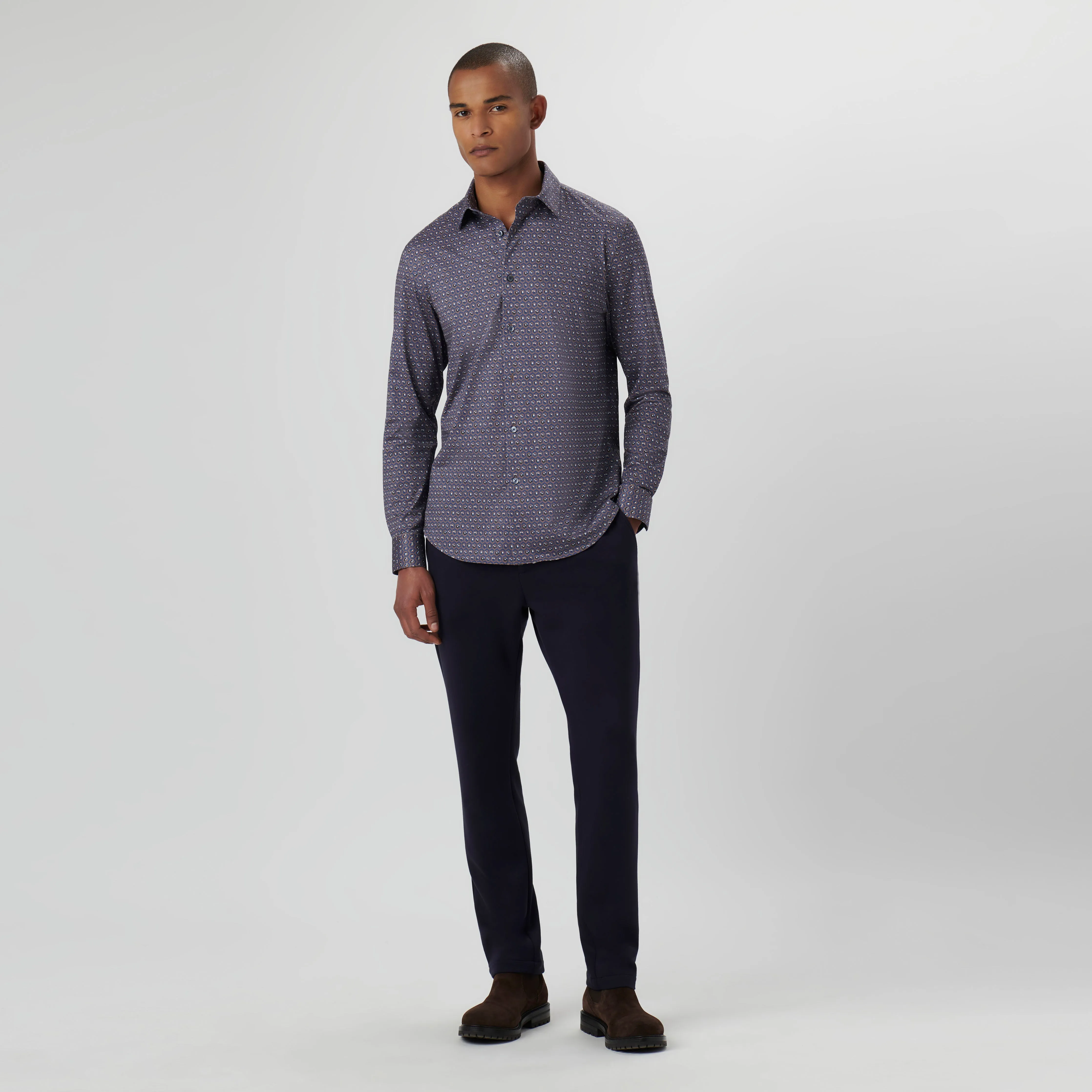 James Honeycomb Check OoohCotton Shirt