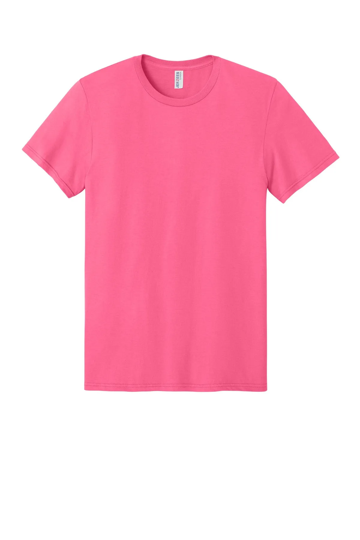 Jerzees Classics Unisex Cotton T-Shirt 363M Neon Pink