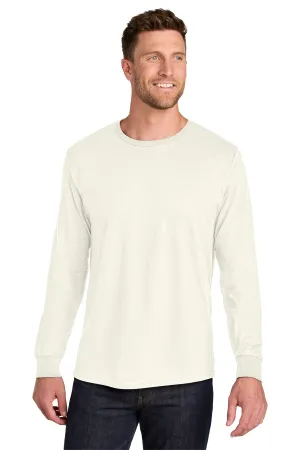 Jerzees Ultimate Unisex Ring Spun Long Sleeve T-Shirt IC46L Sweet Cream Heather