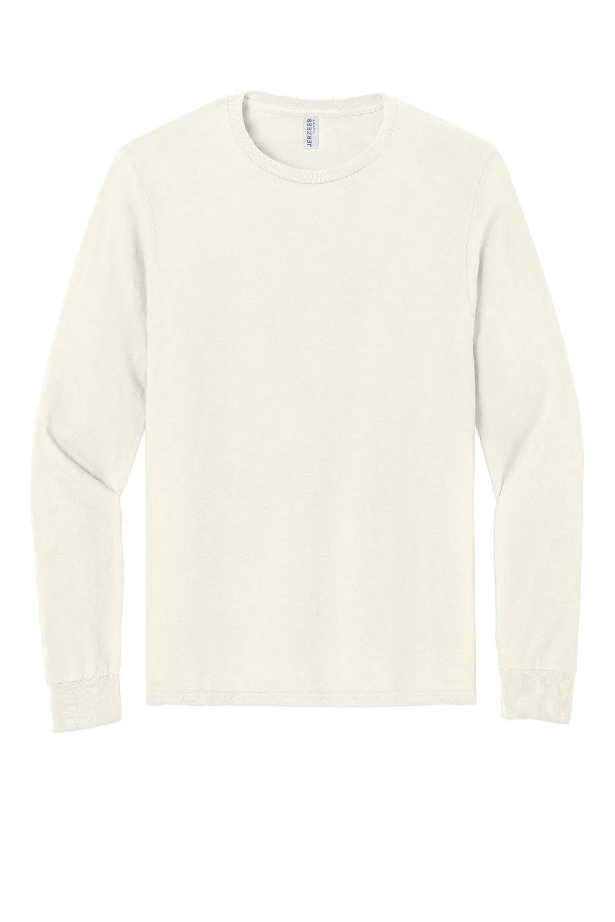 Jerzees Ultimate Unisex Ring Spun Long Sleeve T-Shirt IC46L Sweet Cream Heather