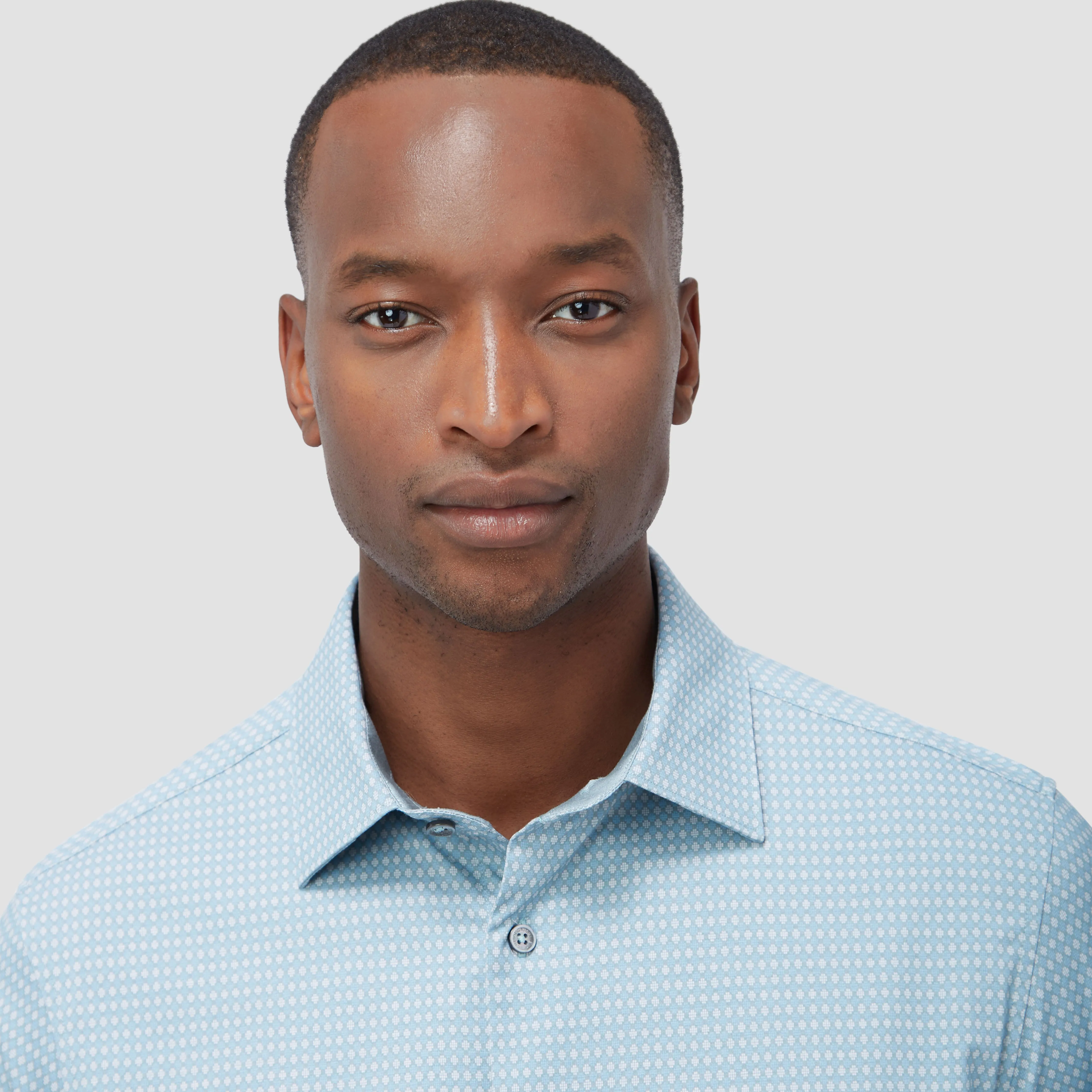 Jimmy Double Sided Geometric/Solid OoohCotton Shirt