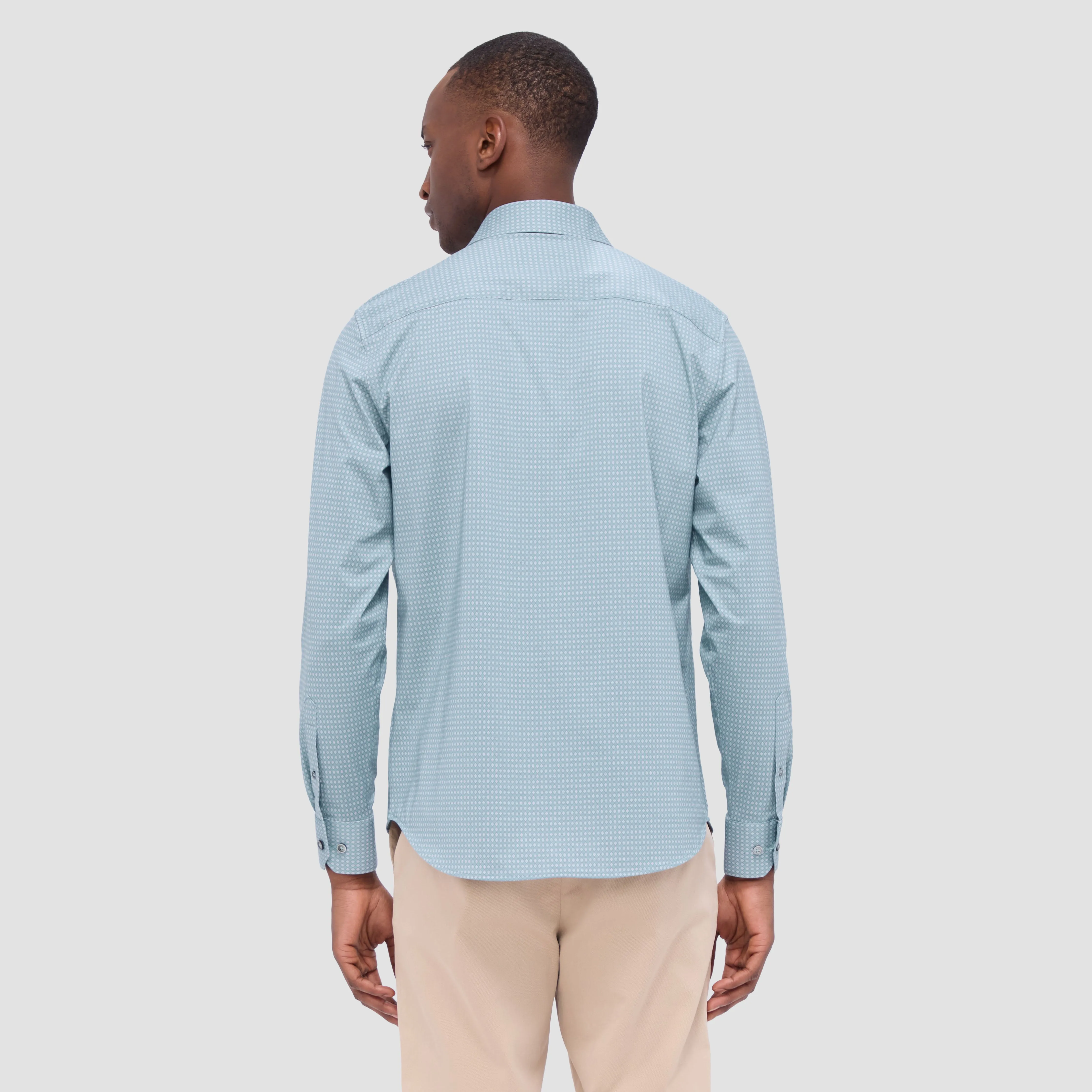 Jimmy Double Sided Geometric/Solid OoohCotton Shirt