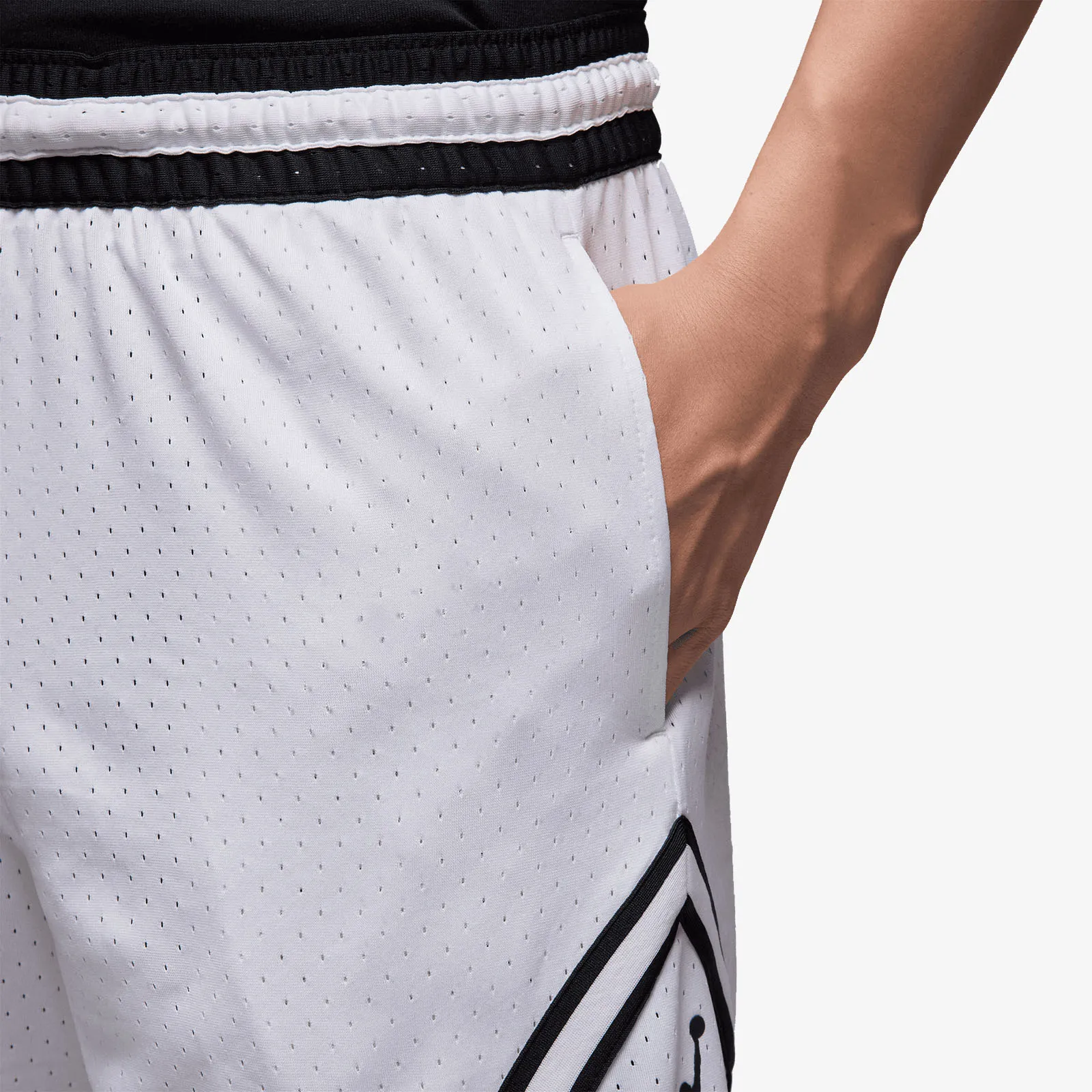 Jordan Sport Dri-FIT Mesh Diamond Shorts - White/Black