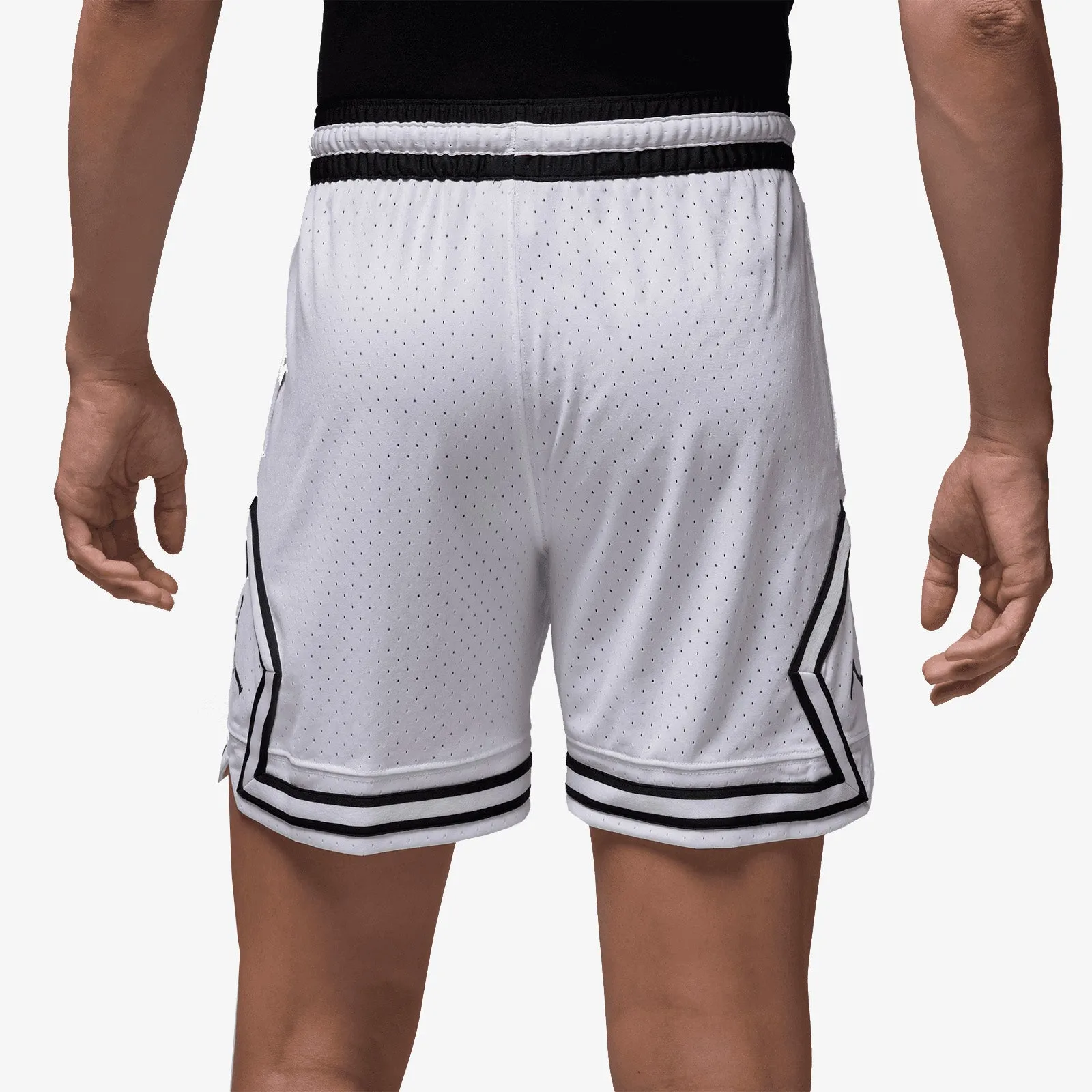 Jordan Sport Dri-FIT Mesh Diamond Shorts - White/Black