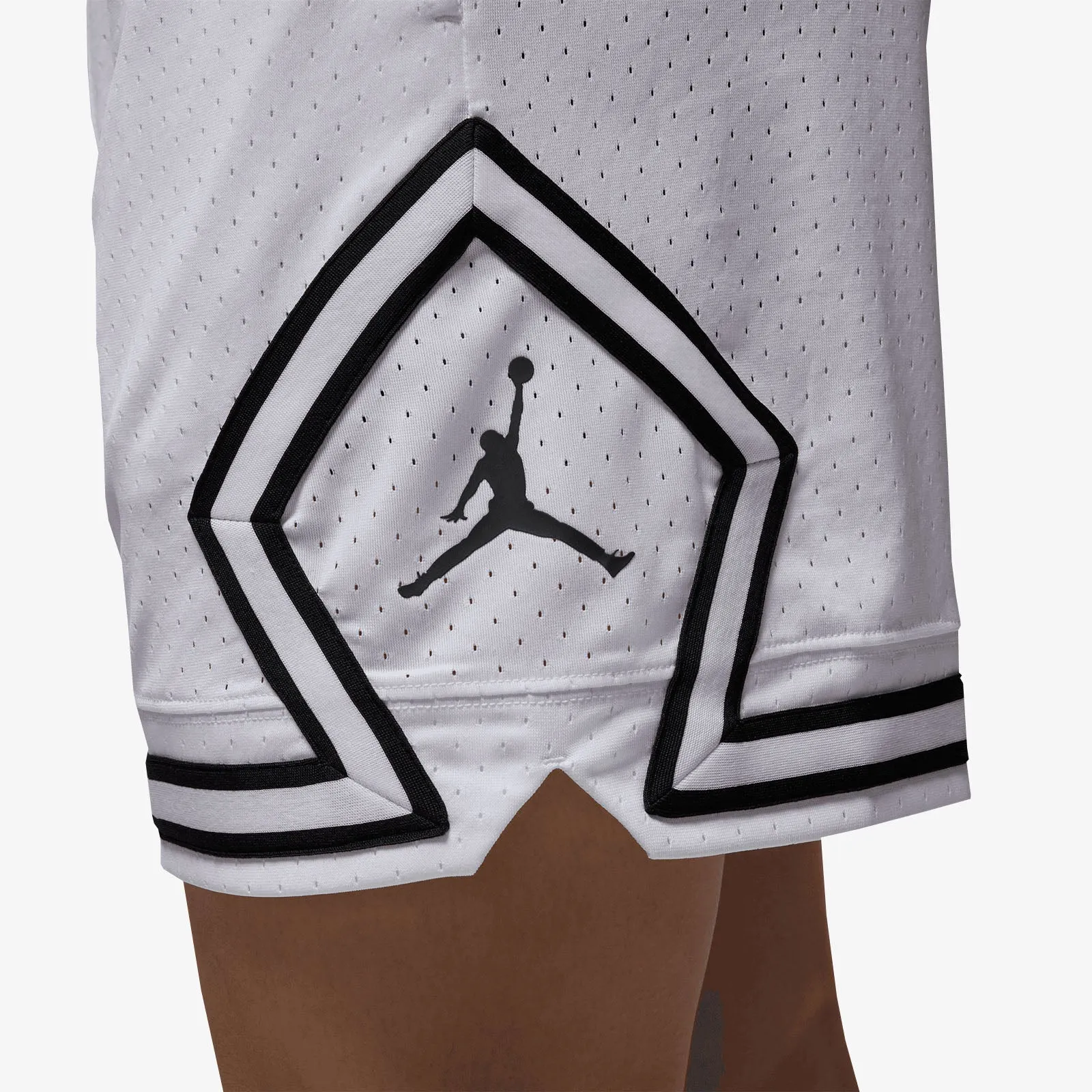 Jordan Sport Dri-FIT Mesh Diamond Shorts - White/Black