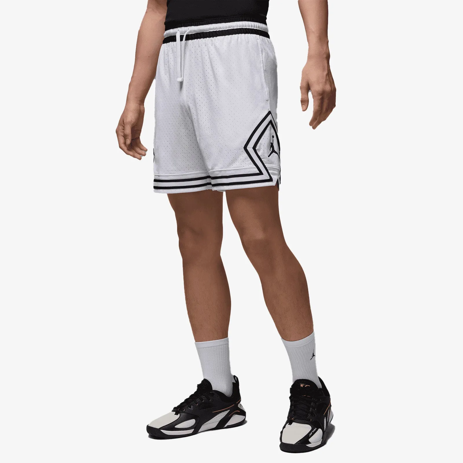 Jordan Sport Dri-FIT Mesh Diamond Shorts - White/Black