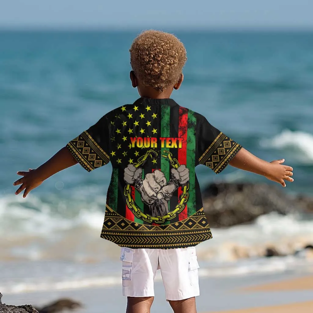 Juneteenth Celebration 2024 Kid Hawaiian Shirt Black History June 19 LT01