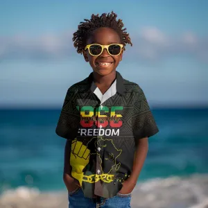 Juneteenth Freedom Day Kid Hawaiian Shirt 1865 Black Independence African Pattern LT14