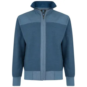 KAM Men's Full Zip Canvas Sweater (715)