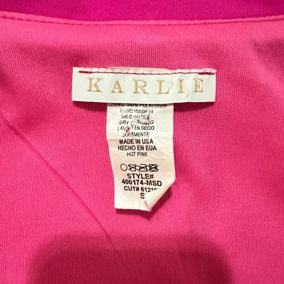 KARLIE- Vibrant Pink Sleeveless Blazer and Shorts Set