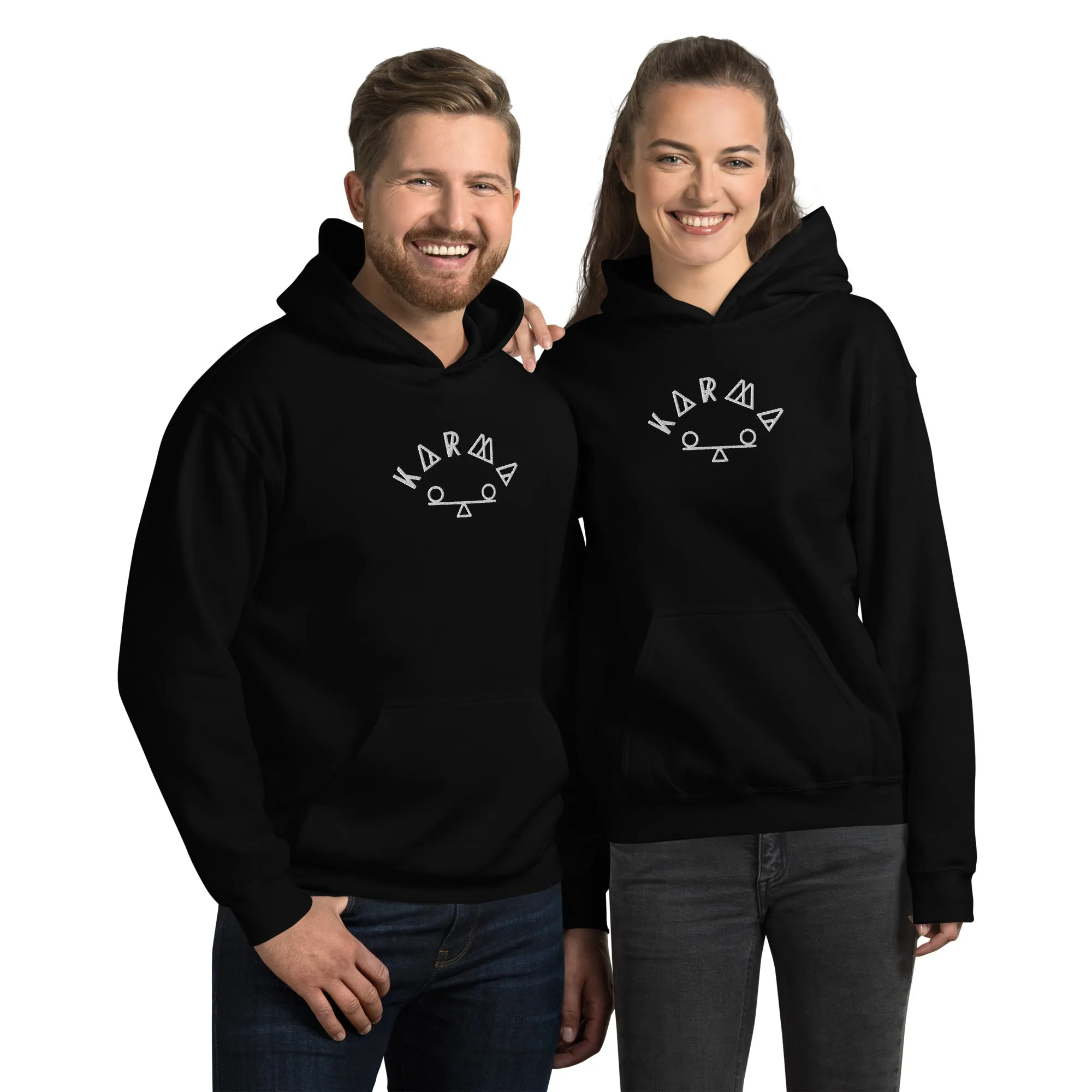 Karma Embroidered Hoodie