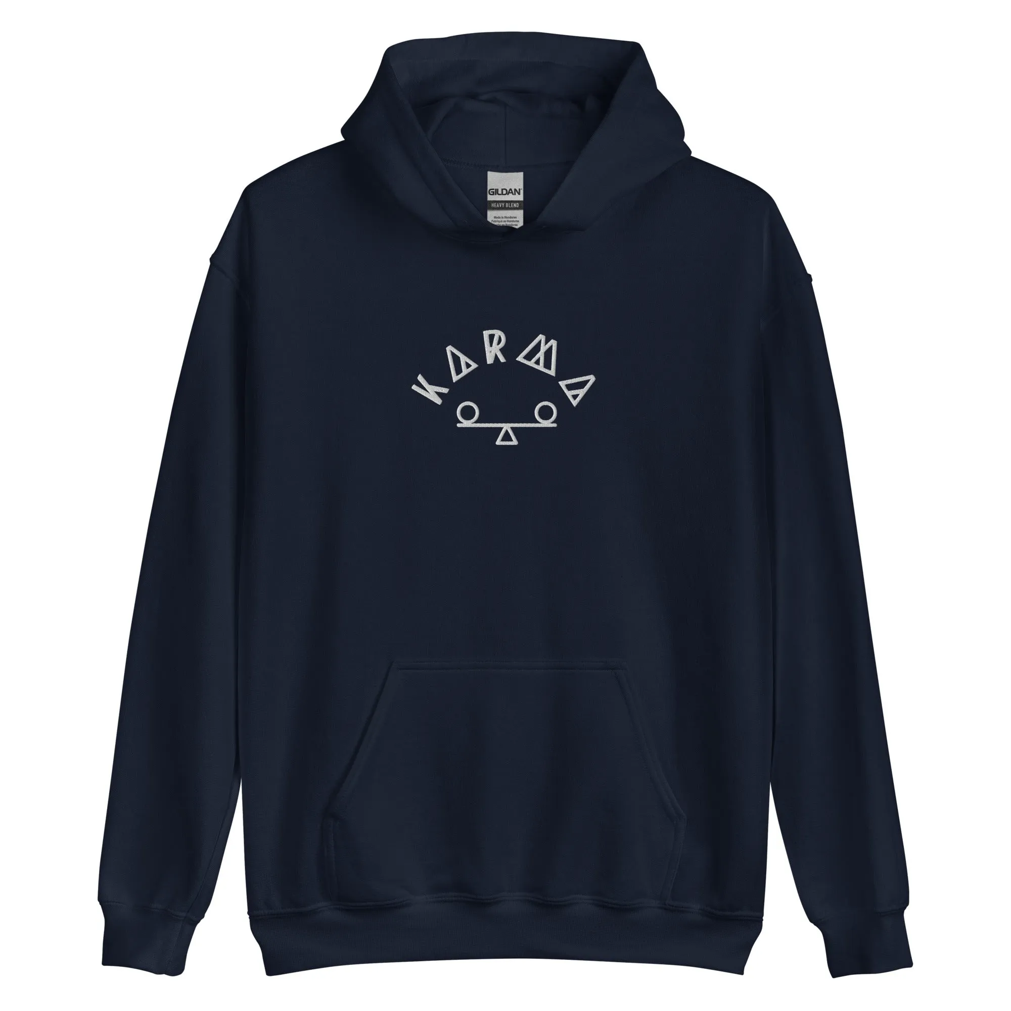Karma Embroidered Hoodie