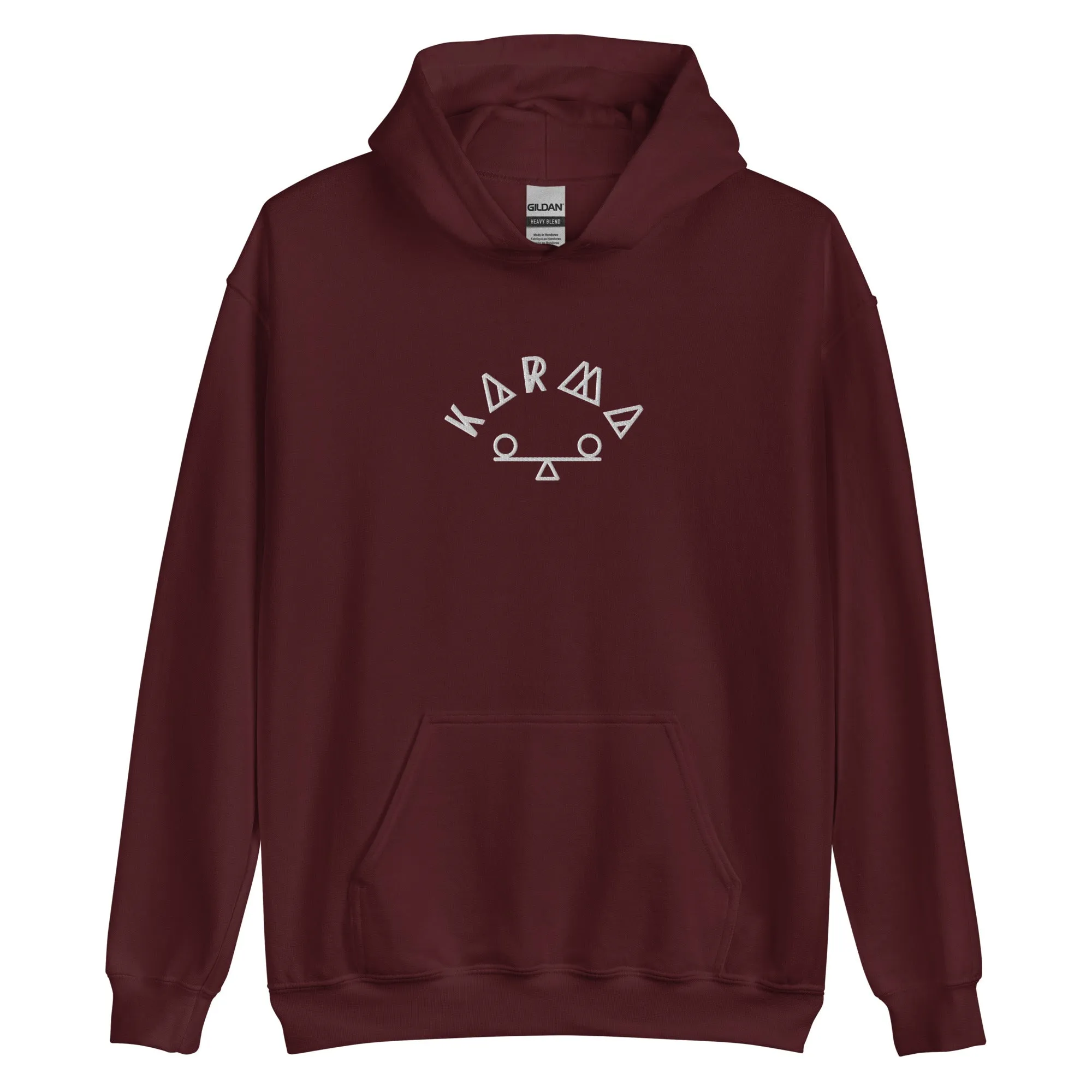 Karma Embroidered Hoodie