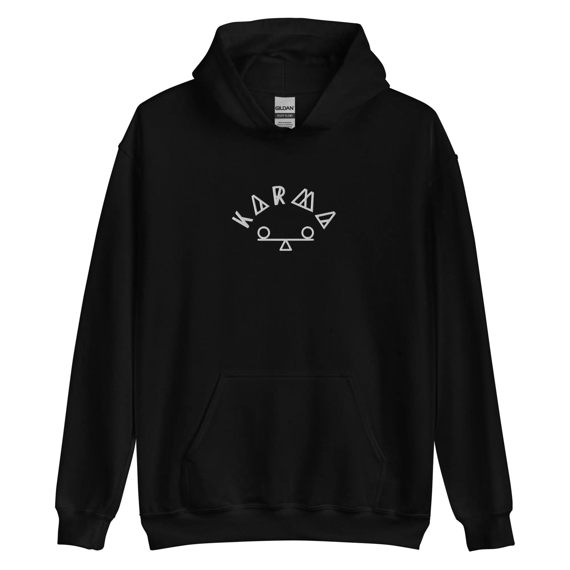 Karma Embroidered Hoodie