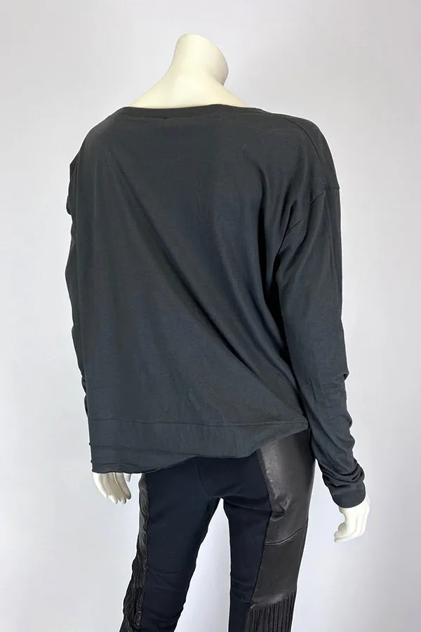 Kate Perry Projects Panther Long Sleeve Layered Top