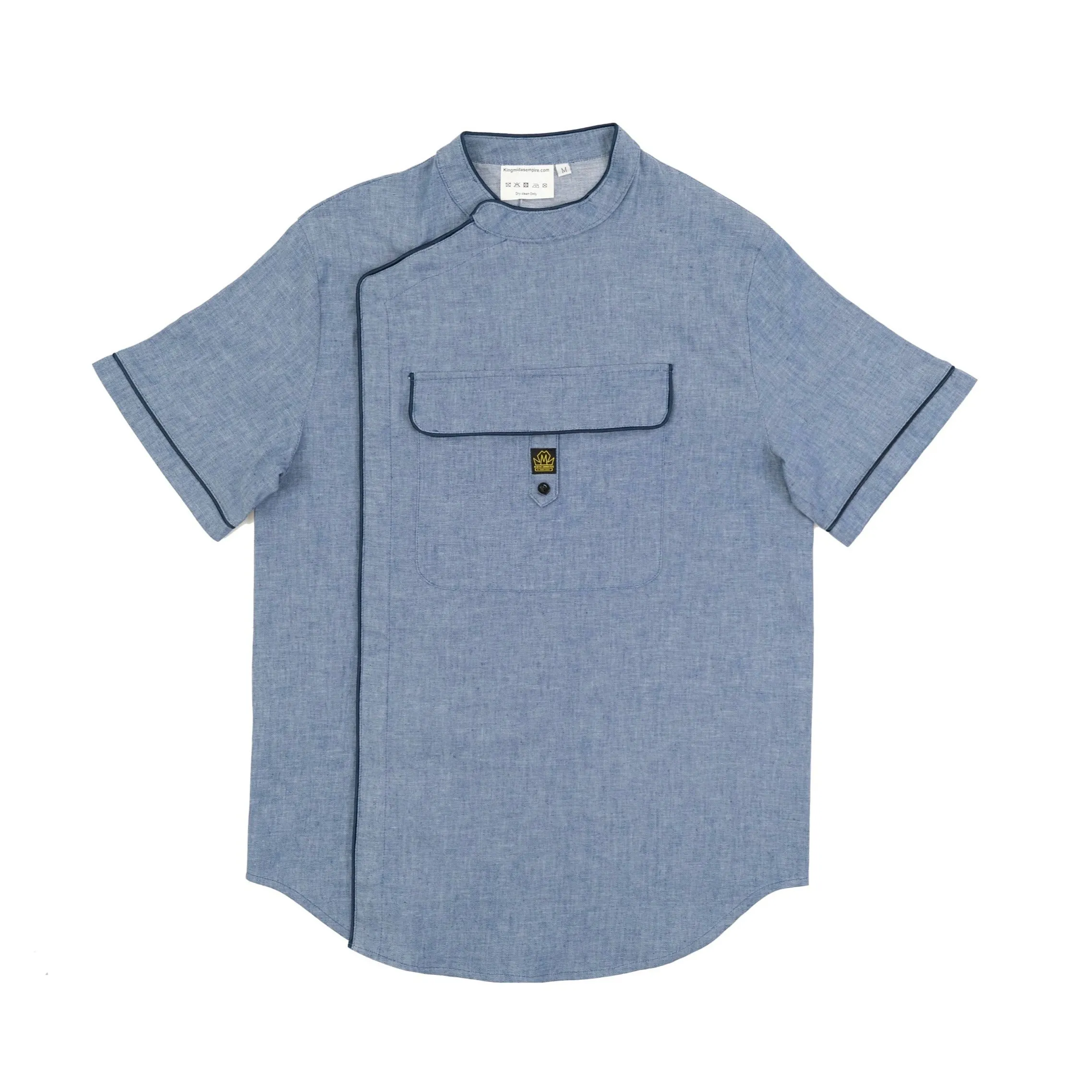 King Midas "Old New York" Denim Barber Smock