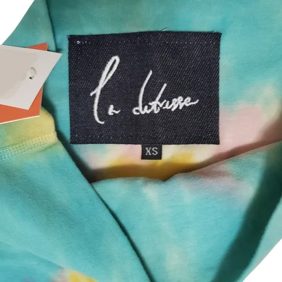 LA DETRESSE Tie-Dye High-Waist Bike Shorts Pull-On Women XS Multicolor NWT