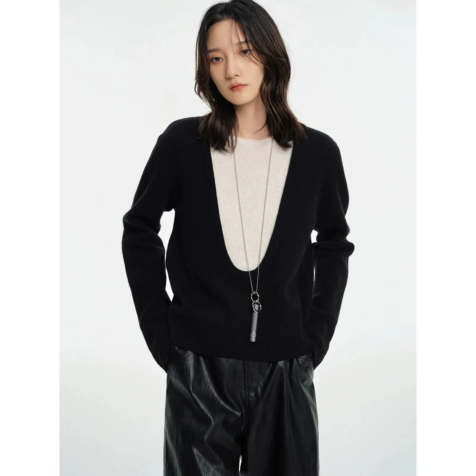 Layered Knit Sweater