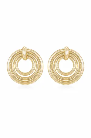 Layered Multi-Ring Earrings