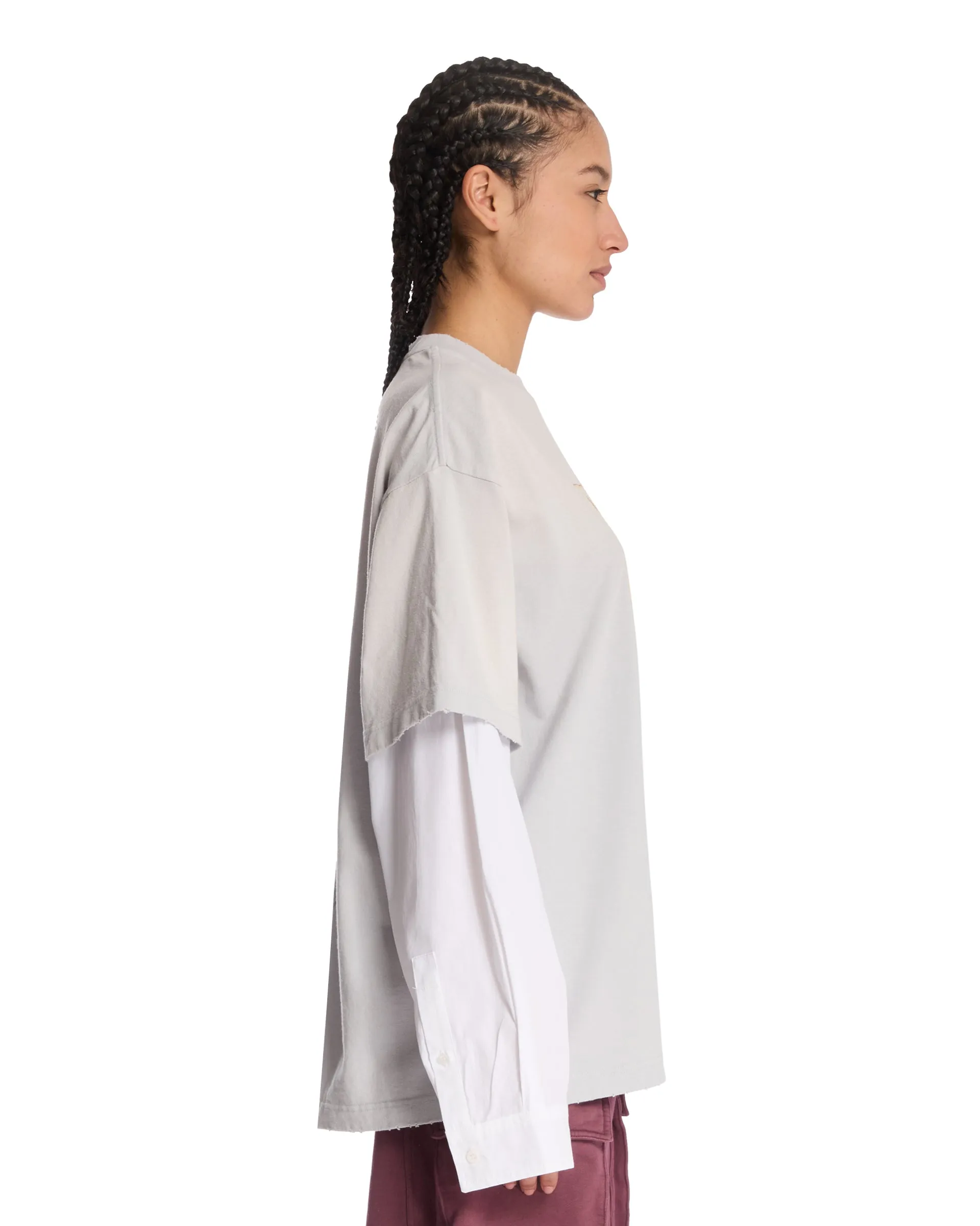 Layered T-Shirt Con Logo