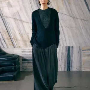 Layered Wool-Mohair Sweater