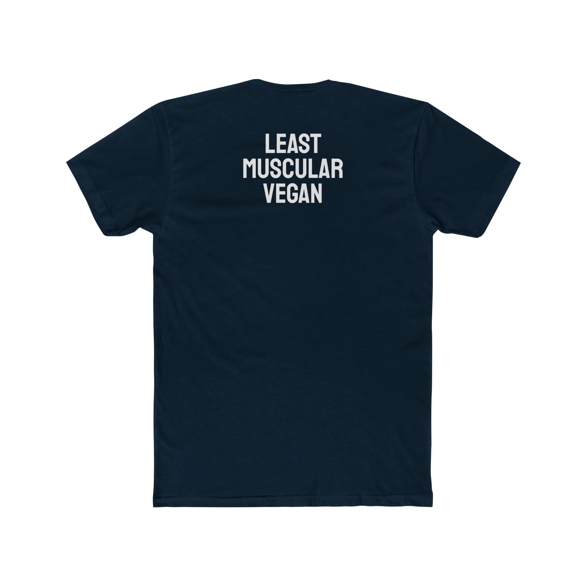 Least Muscular Vegan - Unisex Cotton Crew Tee