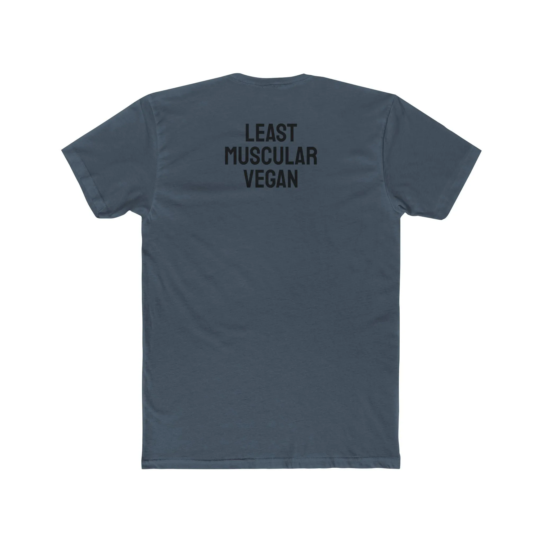 Least Muscular Vegan - Unisex Cotton Crew Tee