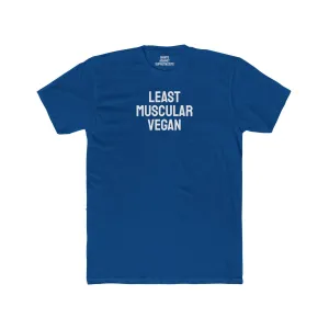 Least Muscular Vegan - Unisex Cotton Crew Tee