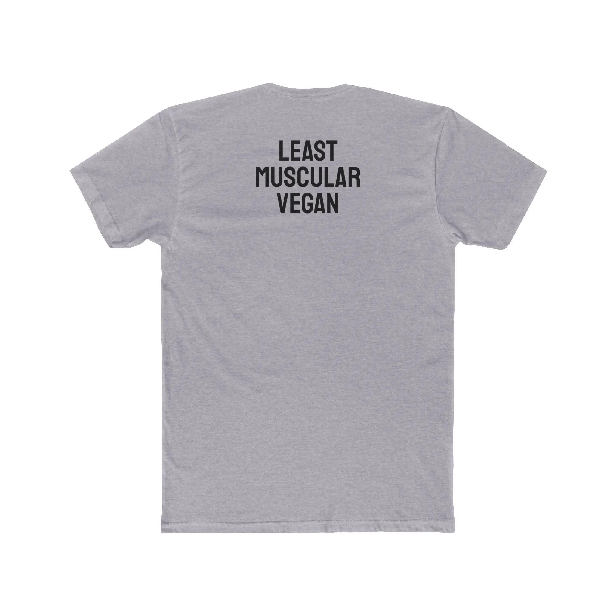 Least Muscular Vegan - Unisex Cotton Crew Tee